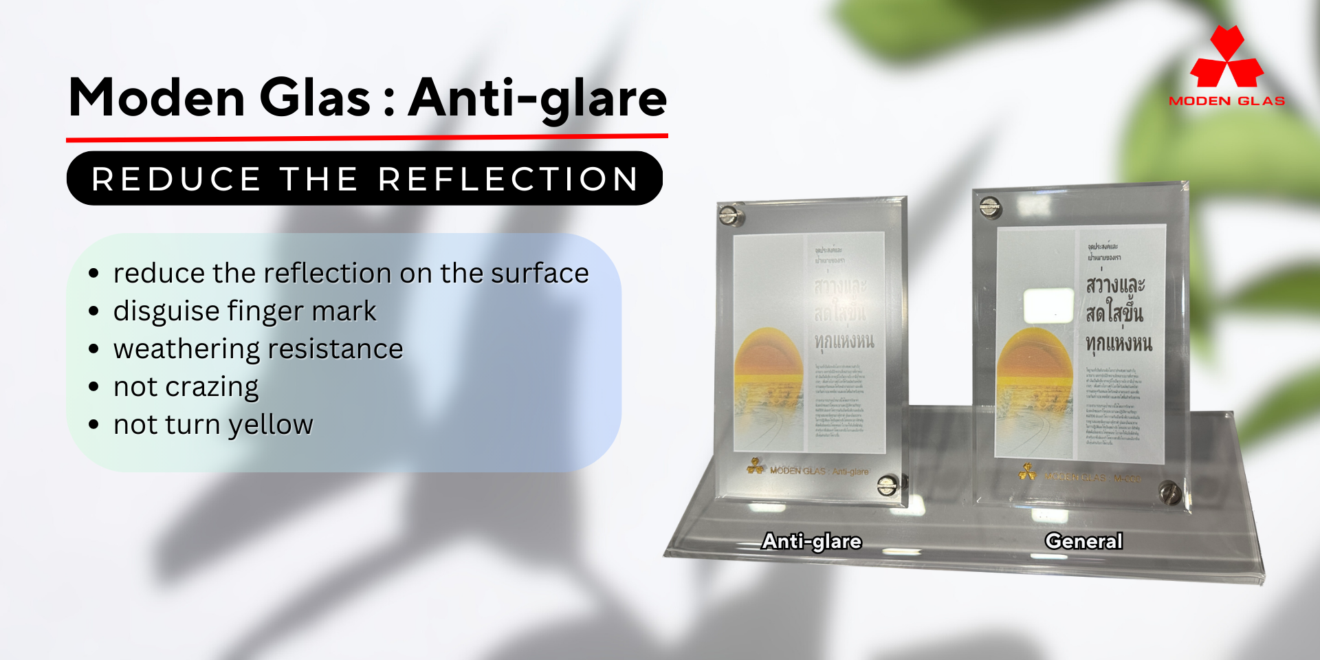  Moden Glas : Anti-glare